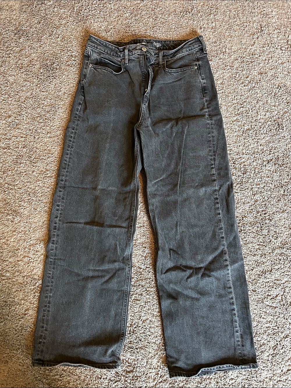 Old Navy Charcoal Wide-Leg Jeans